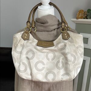 Coach Ashley Dotted Op Art Tote